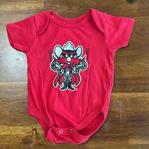 Colosseum Red Raider Texas Tech Infant Onesie size 0-3 M